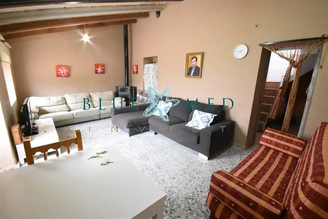 Sala d'estar de Casa o xalet en venda en Fuente Álamo de Murcia amb Moblat
