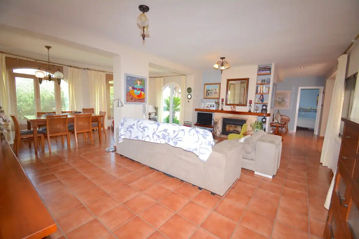 Sala de estar de Casa o chalet en venta en Dénia con Aire acondicionado, Calefacción y Jardín privado