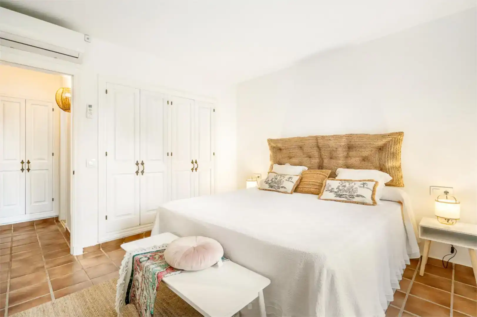 Habitación de Casa o chalet de alquiler en Ciutadella de Menorca con Aire acondicionado, Jardín privado y Piscina