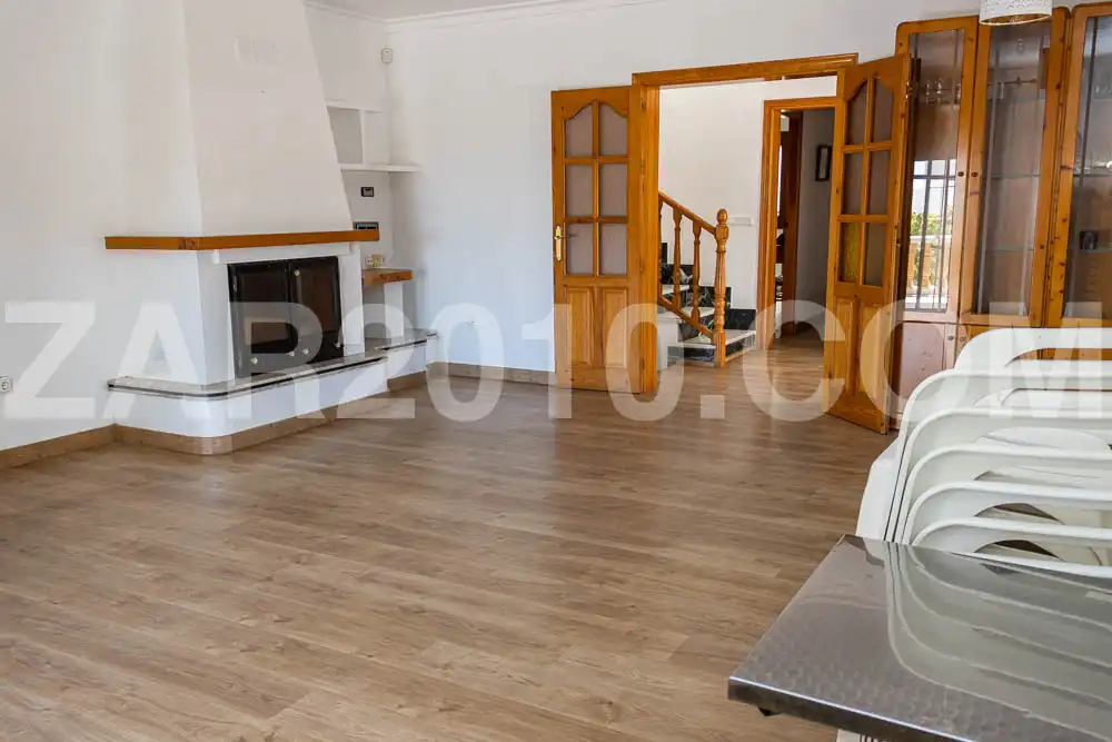 Sala de estar de Casa o chalet en venta en Mojácar con Aire acondicionado, Jardín privado y Parquet