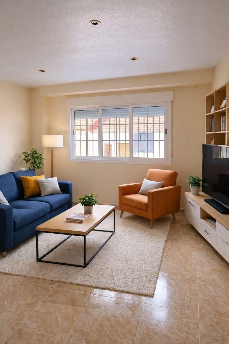 Living room of Flat for sale in  Murcia Capital  with Private garden and Storage room