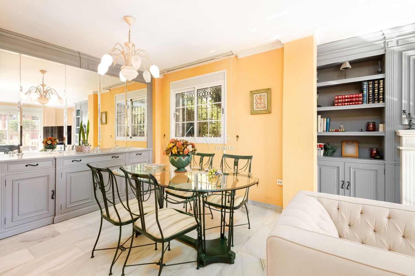 Comedor de Casa adosada en venta en Málaga Capital con Aire acondicionado, Jardín privado y Terraza