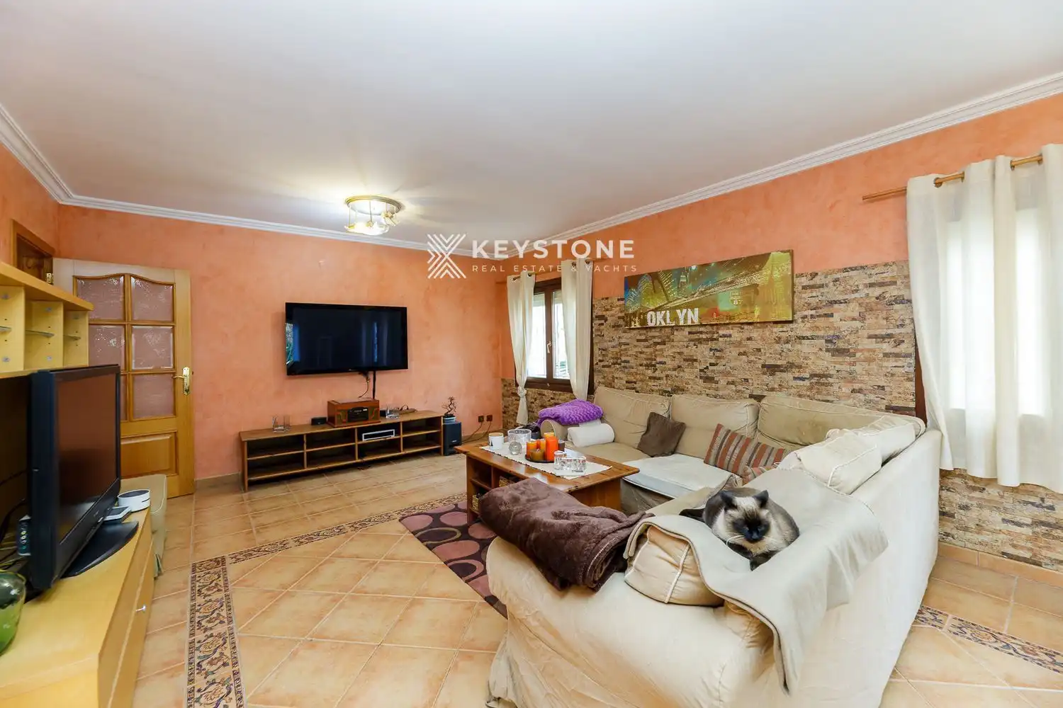 Sala de estar de Casa o chalet en venta en Calvià con Aire acondicionado, Terraza y Trastero