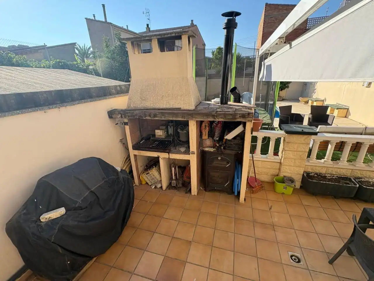 Jardín de Casa adosada en venta en Binéfar con Aire acondicionado, Calefacción y Jardín privado