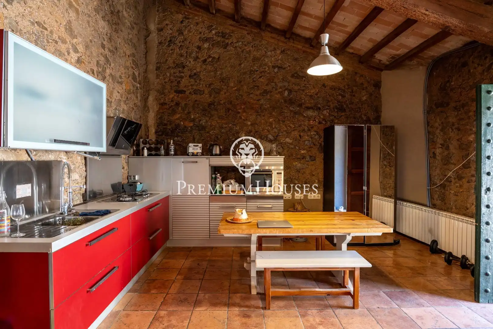 Cuina de Finca rústica en venda en Sant Pere de Ribes amb Calefacció i Jardí privat