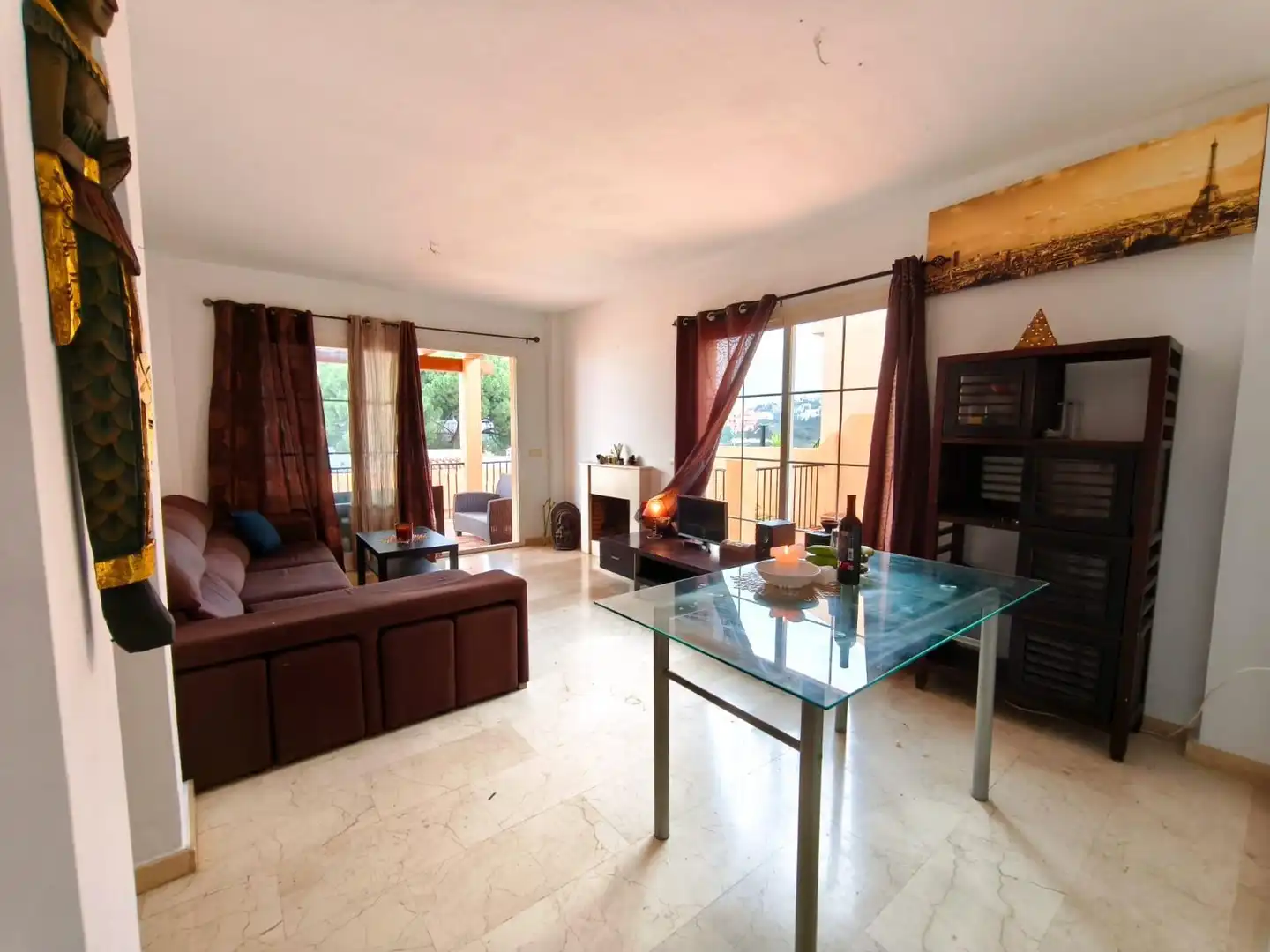 Sala de estar de Casa o chalet en venta en Mijas con Jardín privado, Terraza y Trastero