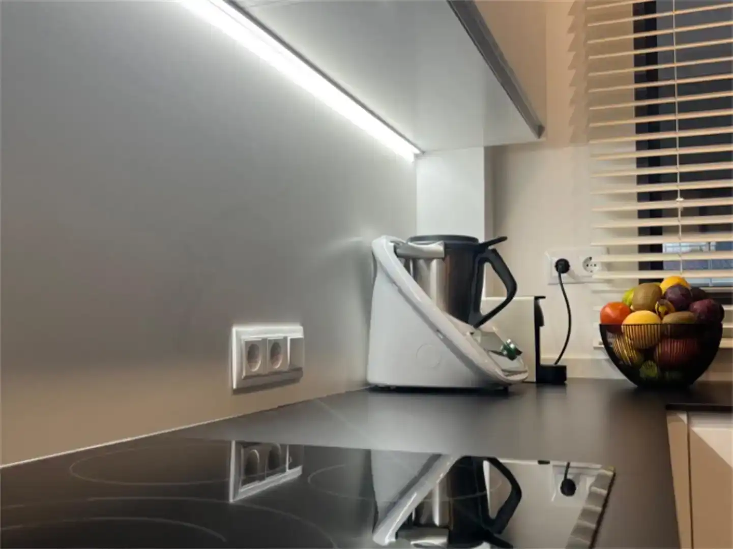 Küche von Wohnung zur Miete in Puçol mit Klimaanlage, Schwimmbad und Balkon