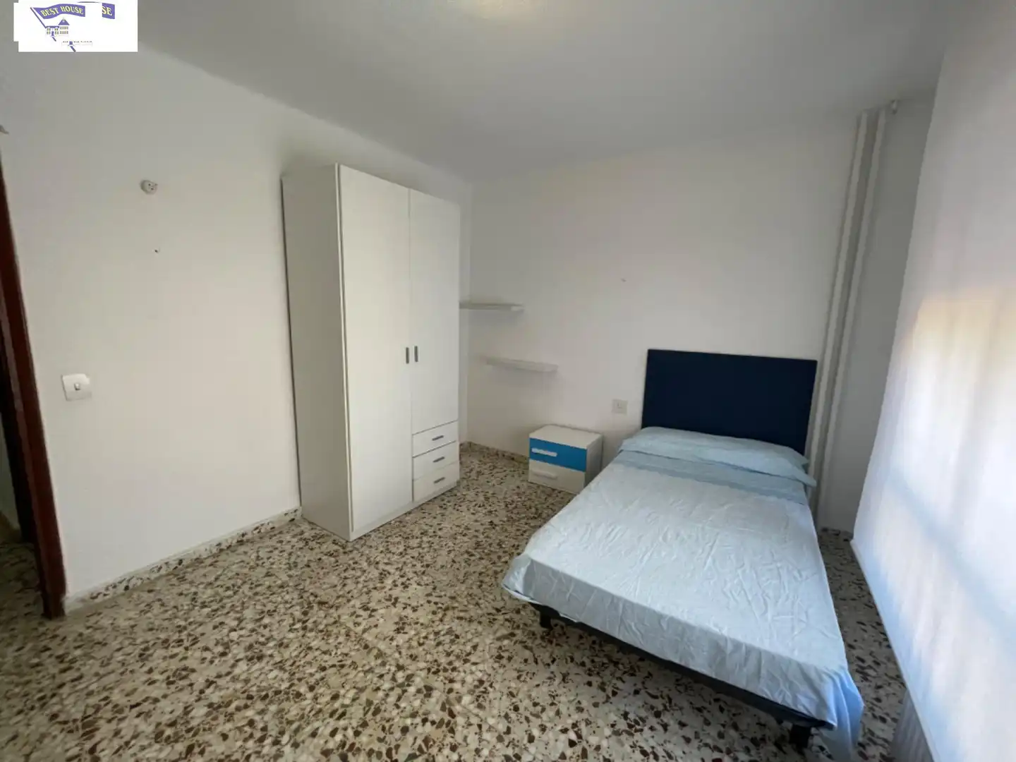 Schlafzimmer von Wohnung zur Miete in Albacete mit Heizung, Terrasse und Möbliert