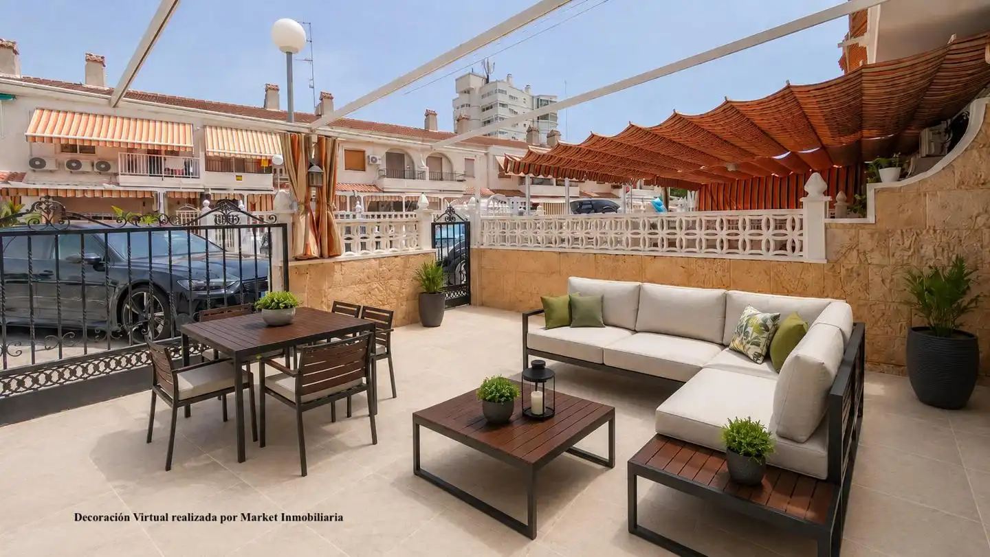 Terraza de Casa adosada en venta en Santa Pola con Aire acondicionado, Terraza y Amueblado