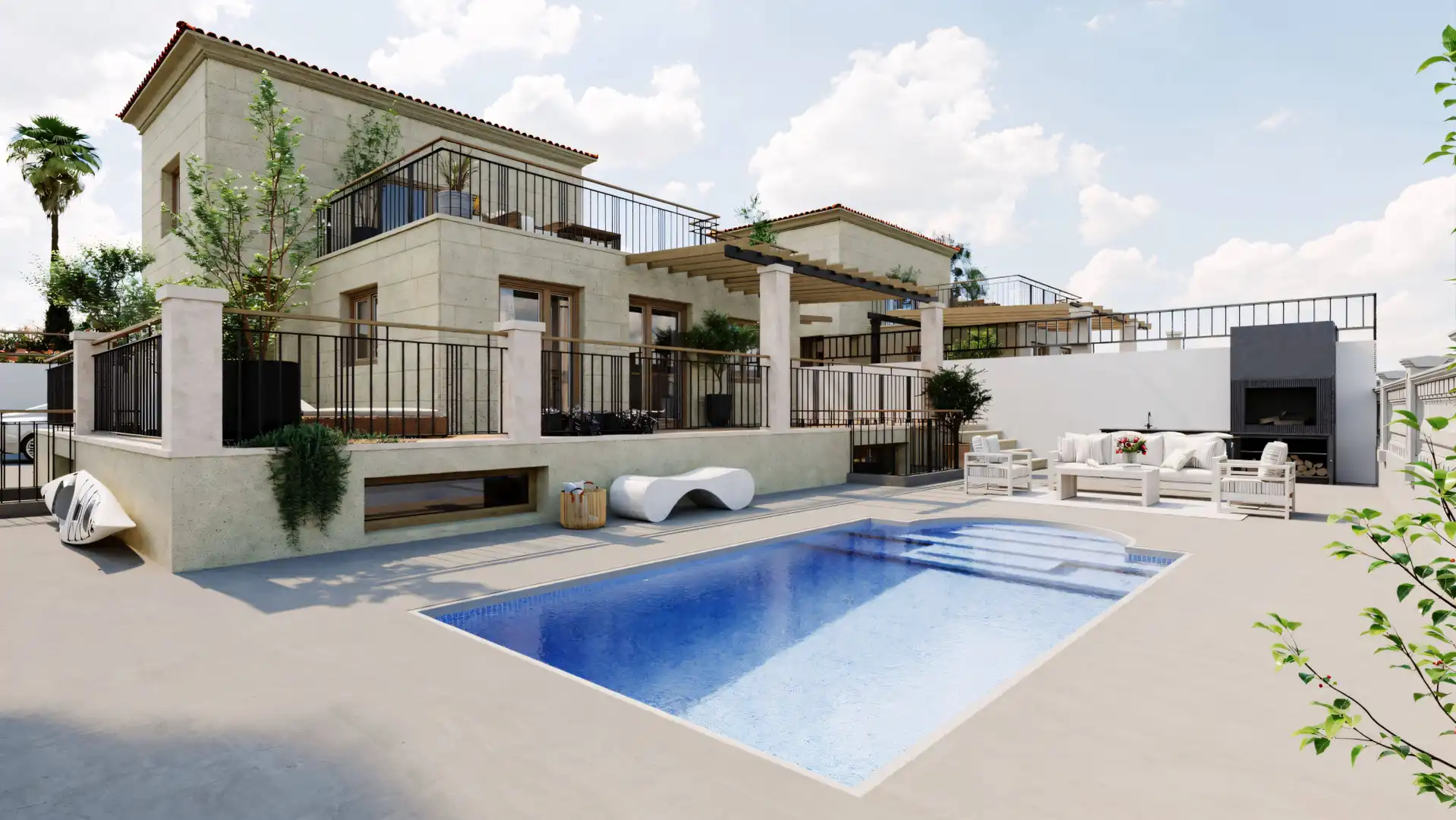 Maison avec piscine à vendre à Pueblo Acantilado - Lanuza, imagen 2