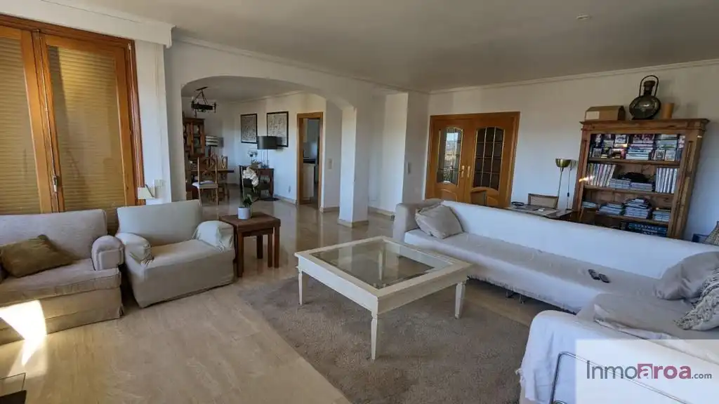 Wohnzimmer von Haus oder Chalet zur Miete in Riba-roja de Túria mit Klimaanlage, Heizung und Privatgarten