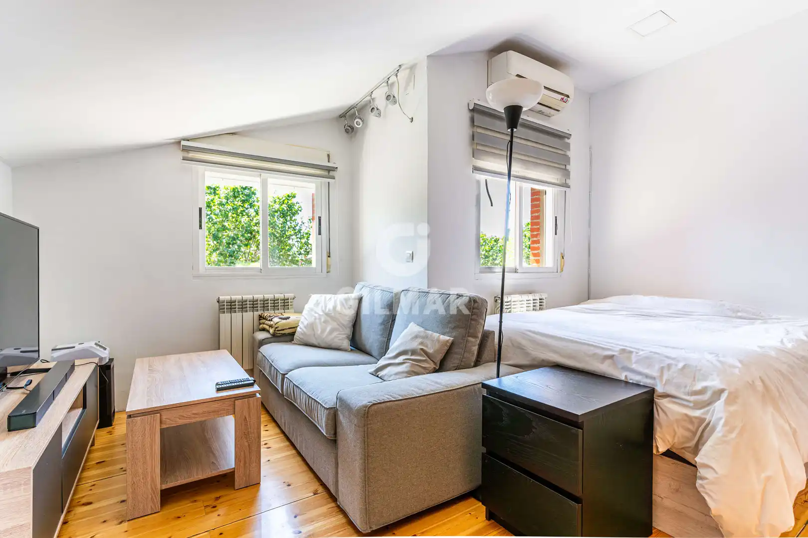 Bedroom of Houses for sale in Moraleja de Enmedio  with Heating, Private garden and Swimming Pool