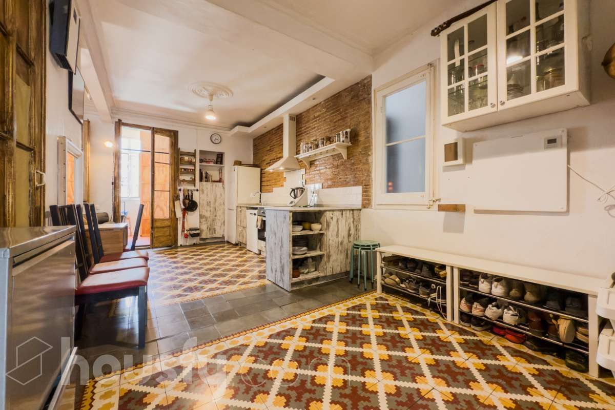 Kitchen of Flat for sale in  Barcelona Capital  with Air Conditioner, Heating and Parquet flooring