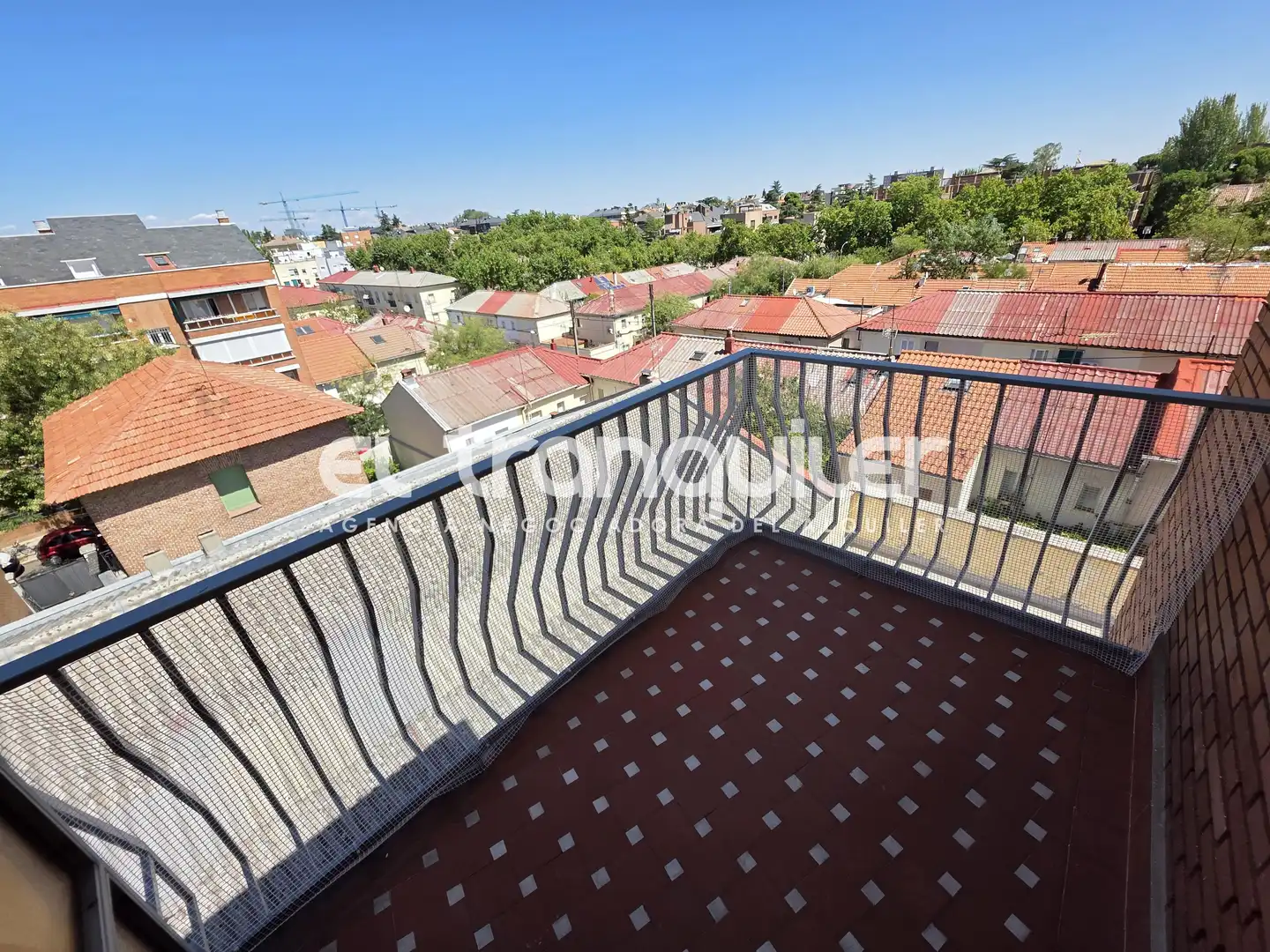 Balcony of Flat for rent in Madrid  with Air Conditioner, Terrace and Furnished