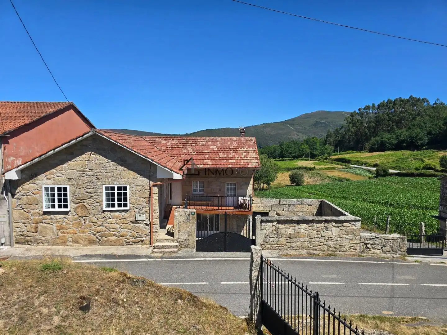 Vista exterior de Casa o chalet en venta en Campo Lameiro con Jardín privado, Terraza y Balcón