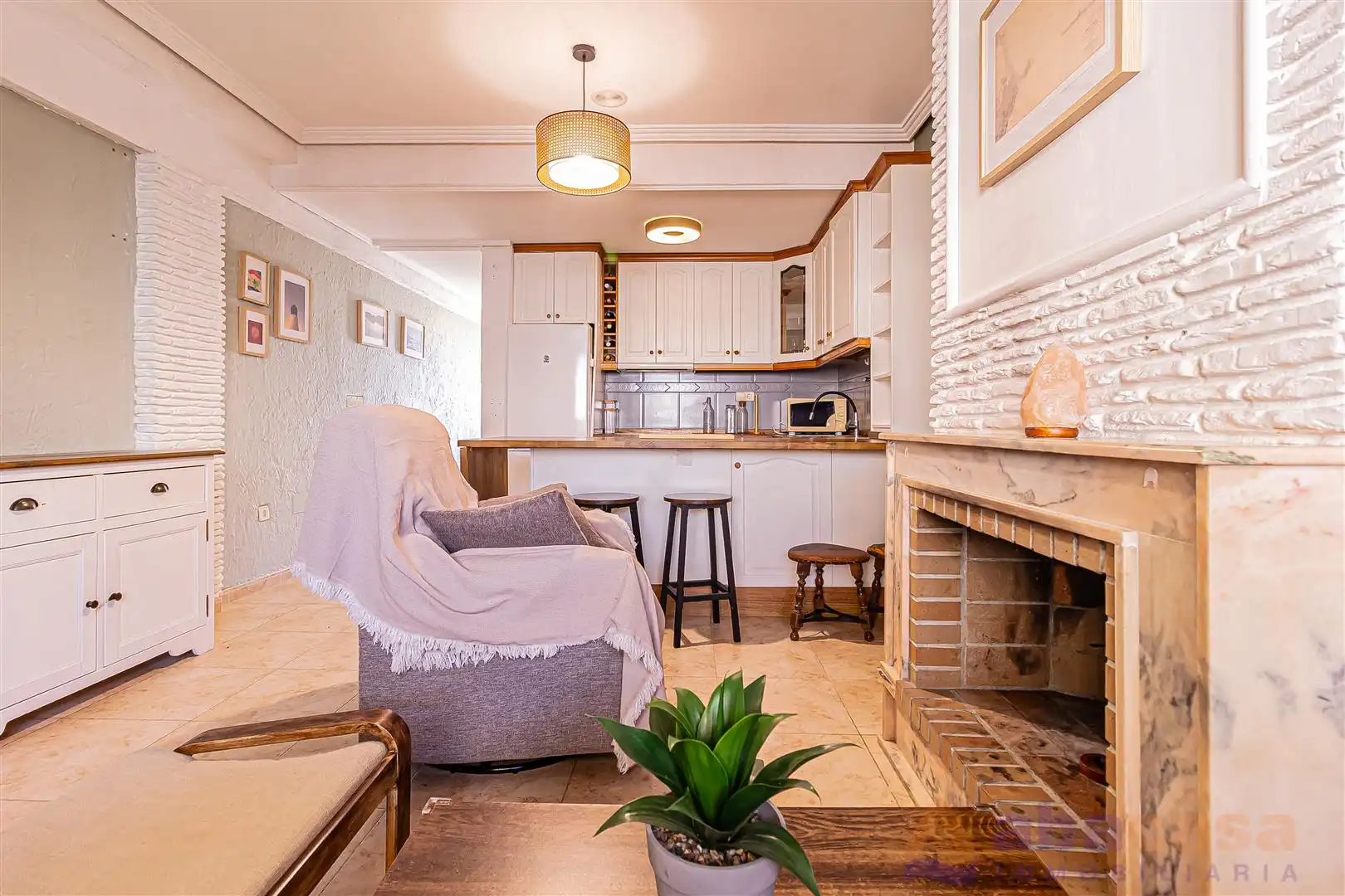 Sala de estar de Casa adosada en venta en Cartagena con Aire acondicionado, Terraza y Trastero