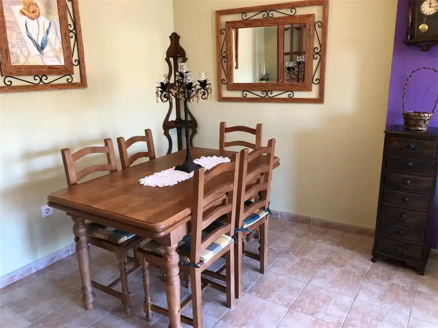 Comedor de Piso en venta en Mora de Rubielos con Jardín privado, Trastero y Amueblado