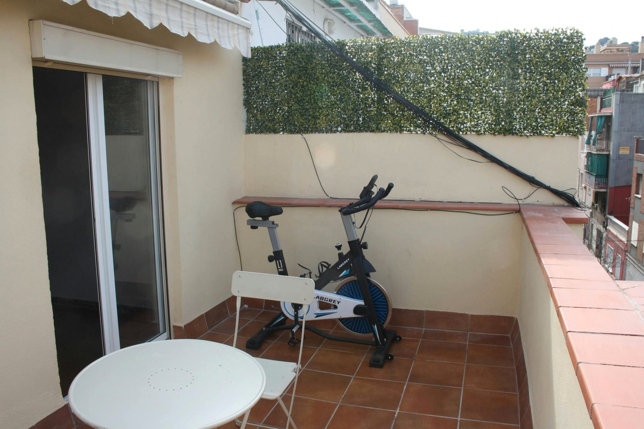 Terrace of Flat to rent in  Barcelona Capital  with Air Conditioner, Heating and Furnished