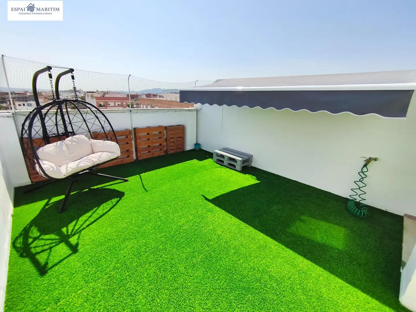 Terrasse von Dachboden zum Verkauf in Vilamarxant mit Klimaanlage, Terrasse und Ofen