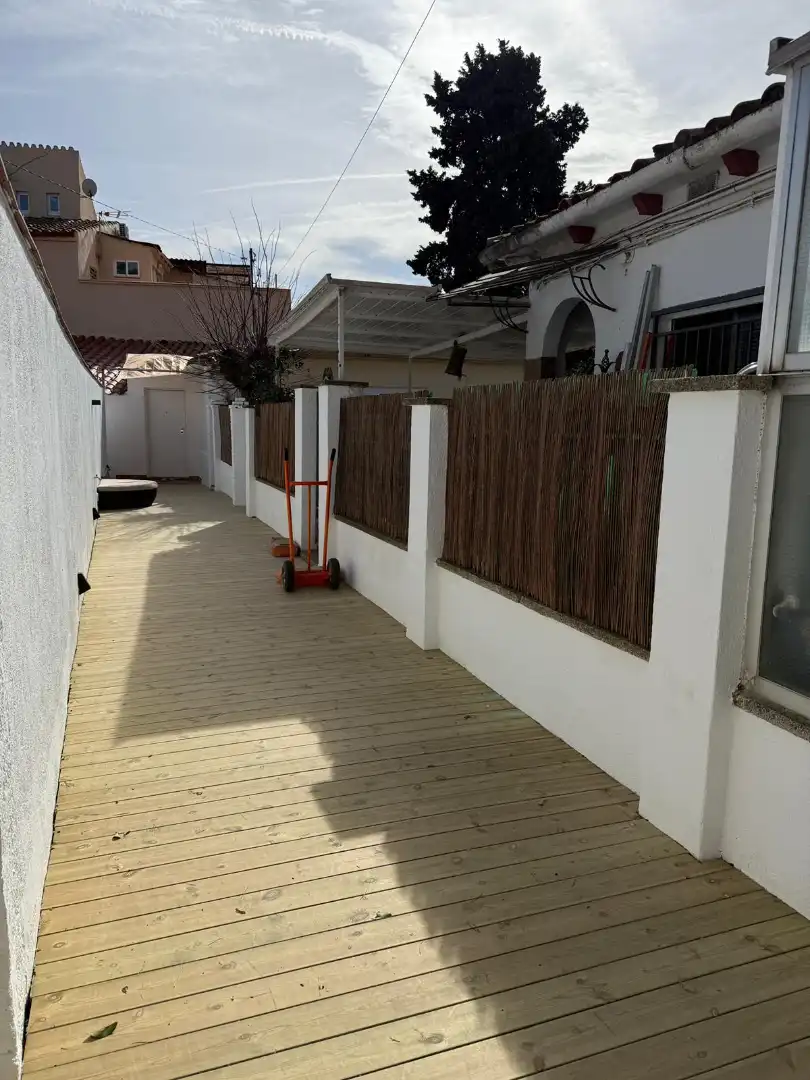 Terraza de Casa adosada en venta en Barcelona con Aire acondicionado, Calefacción y Jardín privado