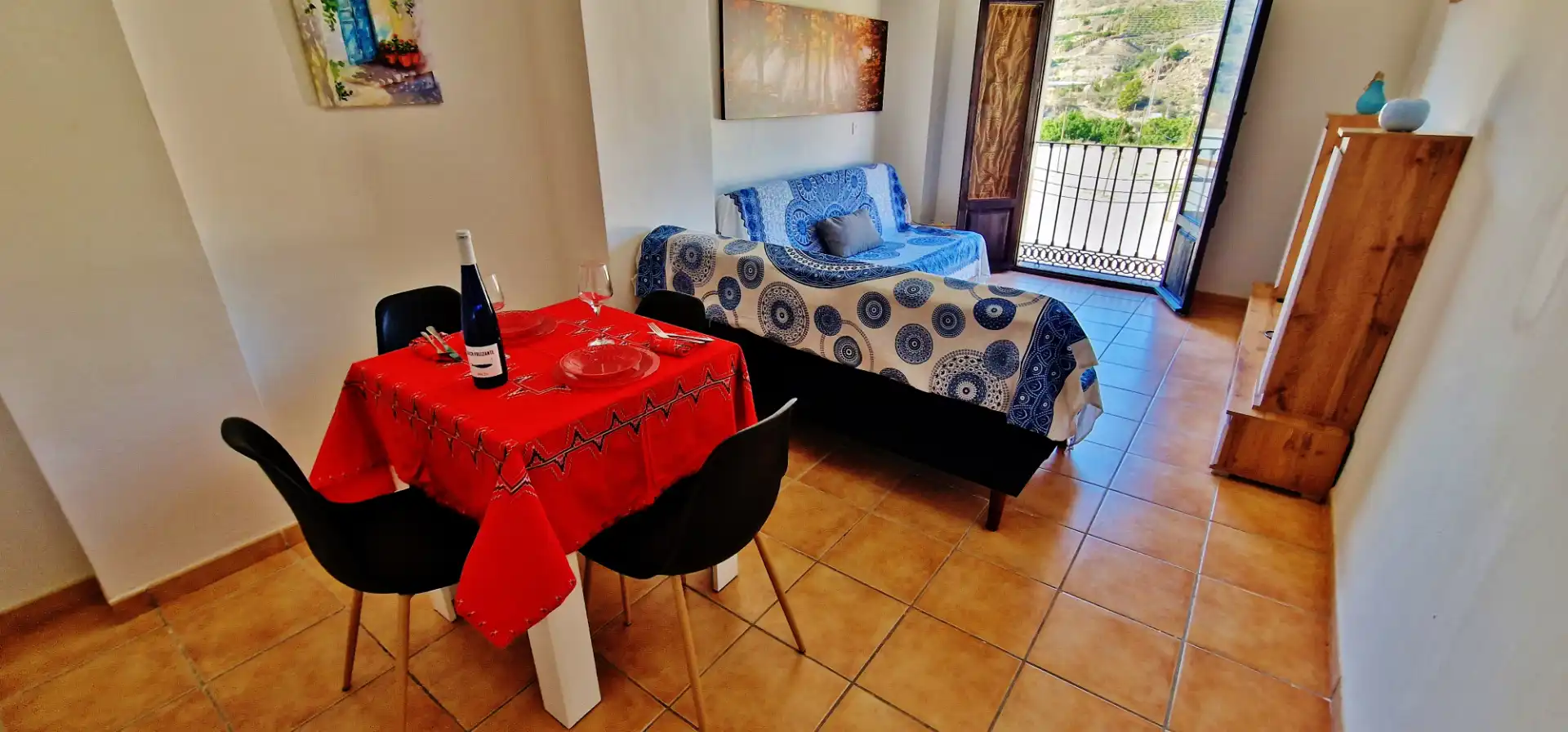 Esszimmer von Wohnungen zur Miete in Vélez de Benaudalla mit Klimaanlage, Heizung und Terrasse