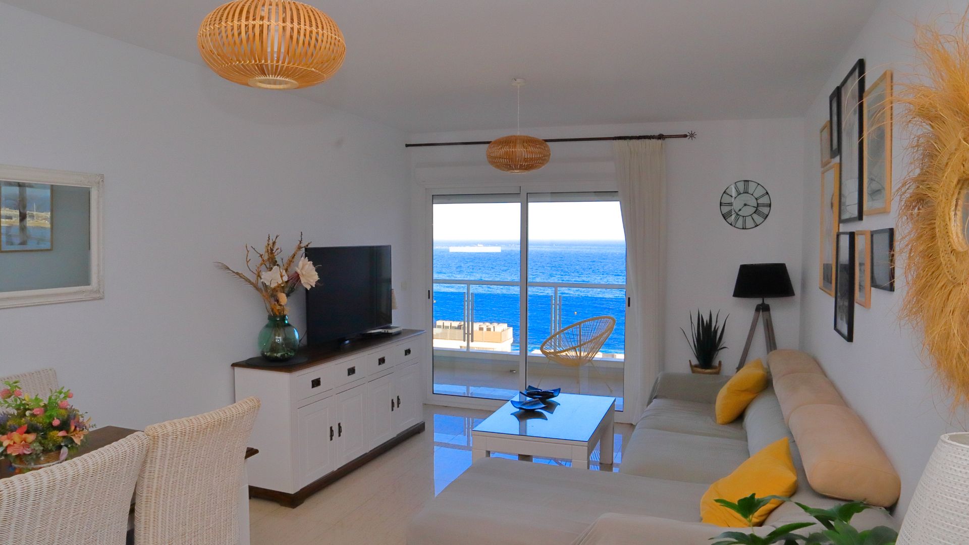 Sala d'estar de Àtic en venda en Villajoyosa / La Vila Joiosa amb Aire condicionat, Calefacció i Terrassa