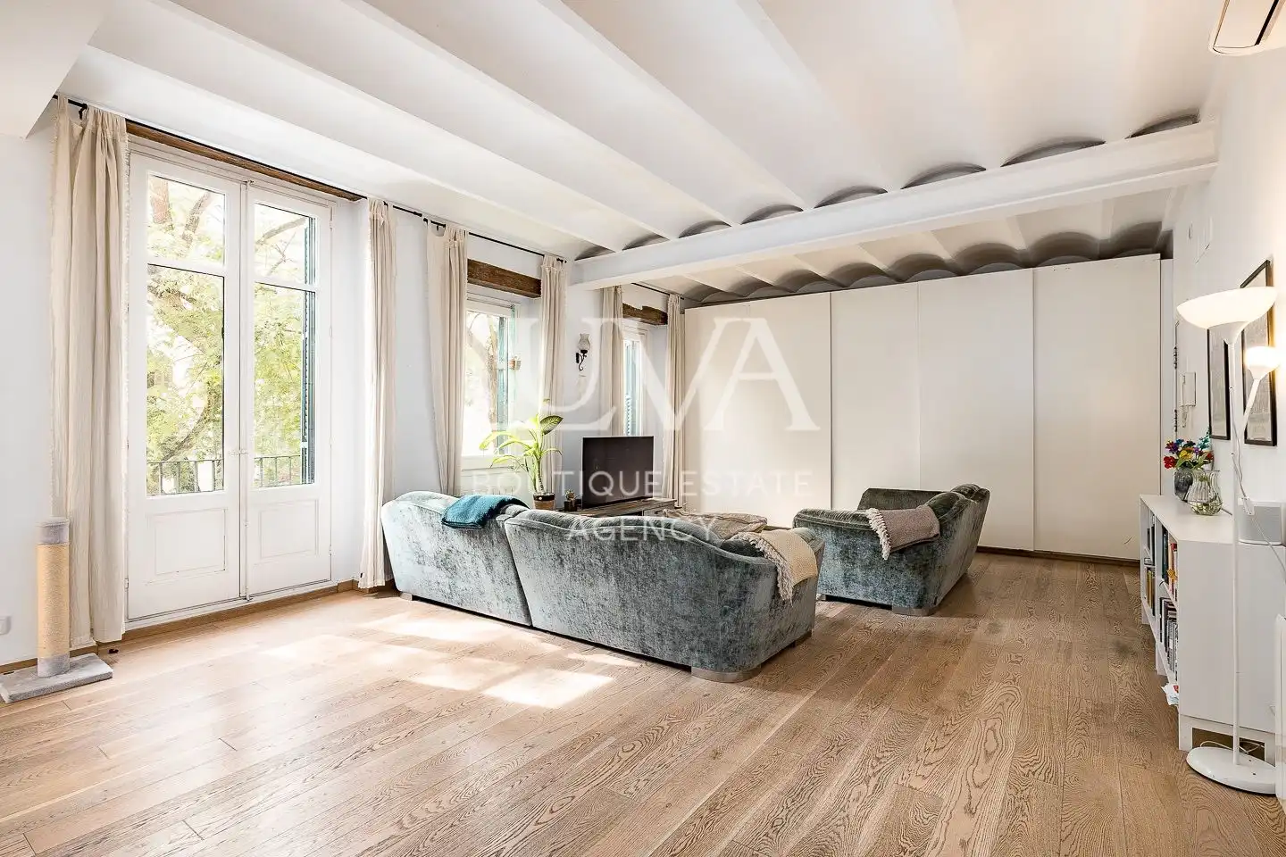 Sala de estar de Apartamento en venta en Barcelona con Aire acondicionado, Calefacción y Terraza
