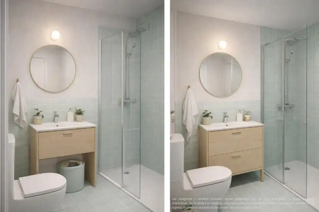 Baño de Piso en venta en Los Corrales de Buelna  con Calefacción y Parquet