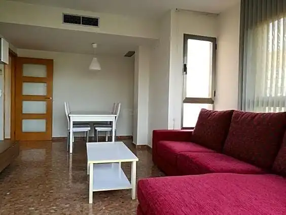 Sala d'estar de Pis de lloguer en Moncada amb Aire condicionat, Calefacció i Moblat