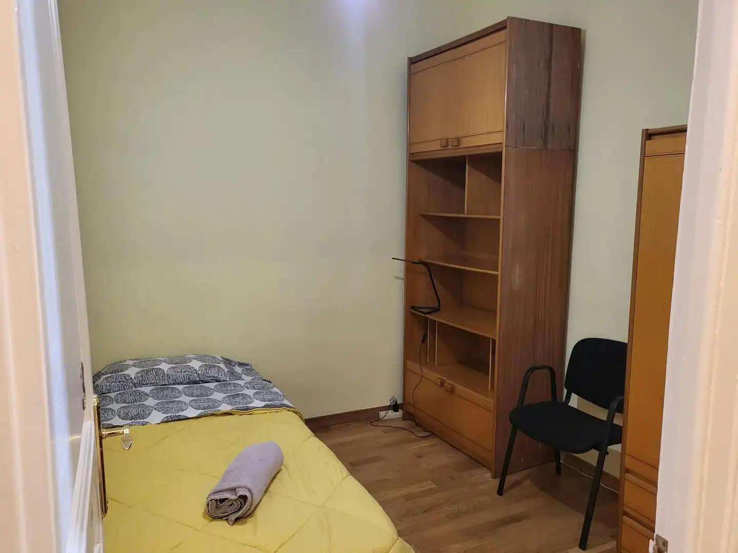 Schlafzimmer von Wohnung zur untervermieten in Barcelona mit Heizung, Möbliert und Waschmaschine