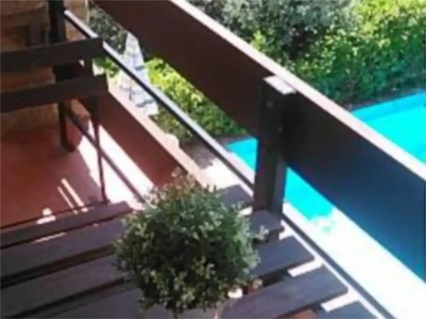 Terraza de Casa o chalet en venta en Los Navalmorales con Aire acondicionado, Jardín privado y Piscina