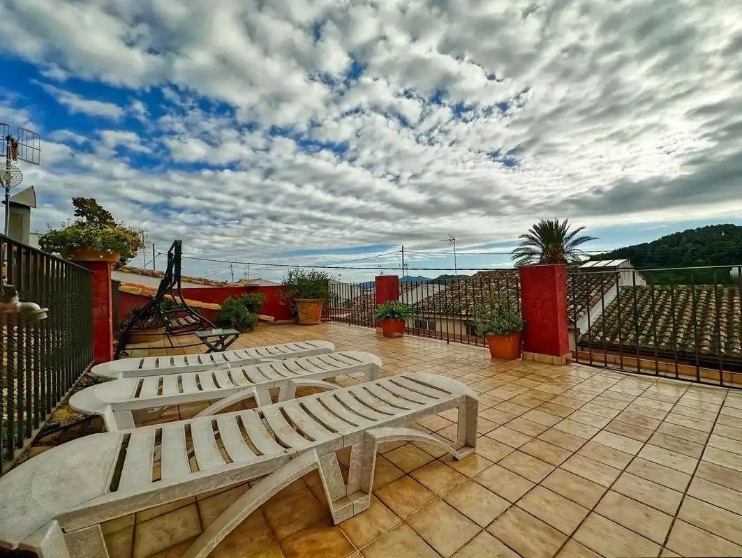 Terraza de Casa o chalet en venta en La Vall de Laguar con Aire acondicionado, Calefacción y Jardín privado