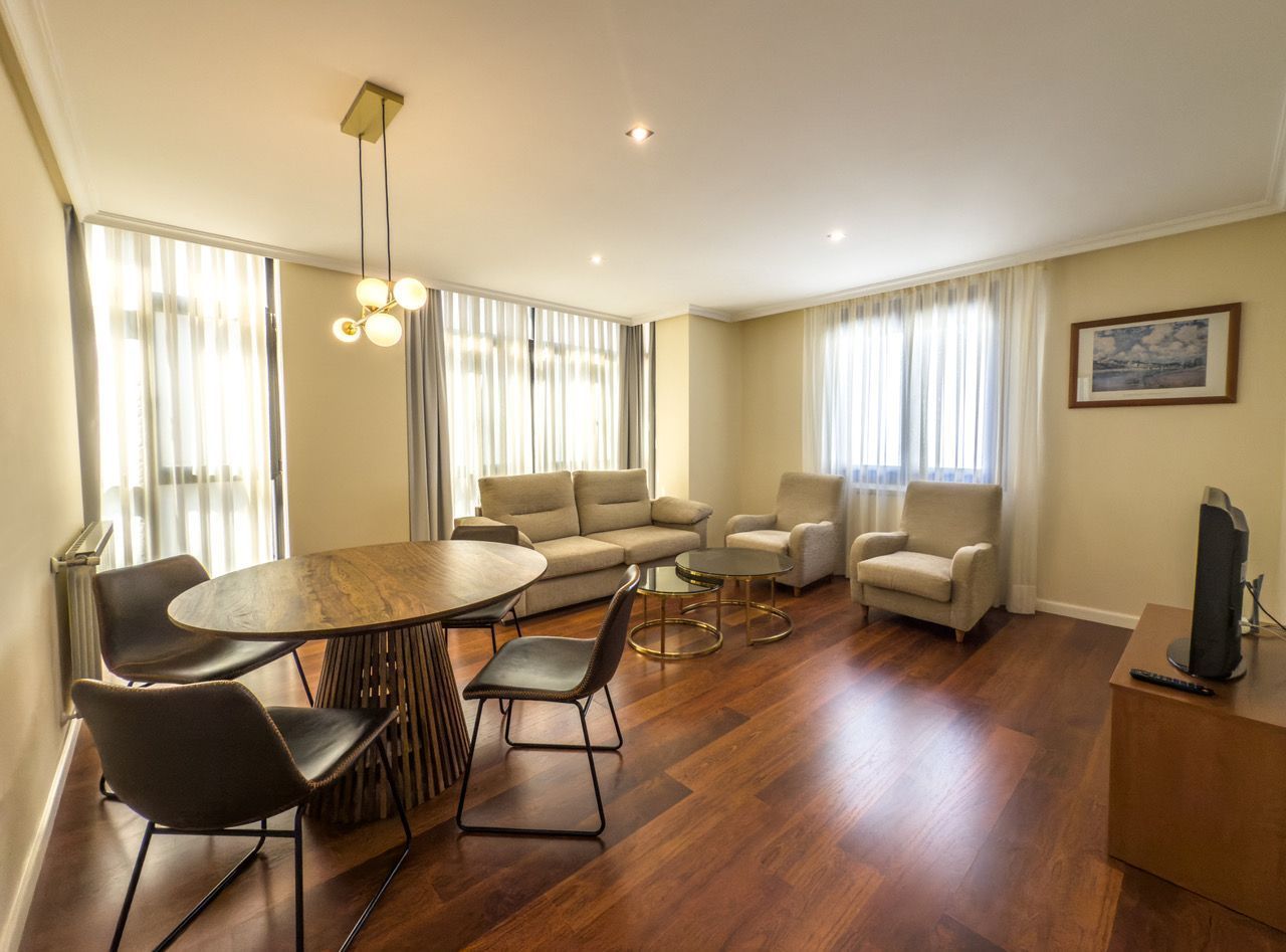 Living room of Flat for sale in Llanes  with Heating and Furnished