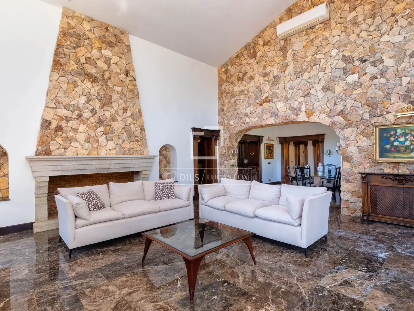 Sala de estar de Casa o chalet en venta en Blanes con Aire acondicionado, Calefacción y Jardín privado