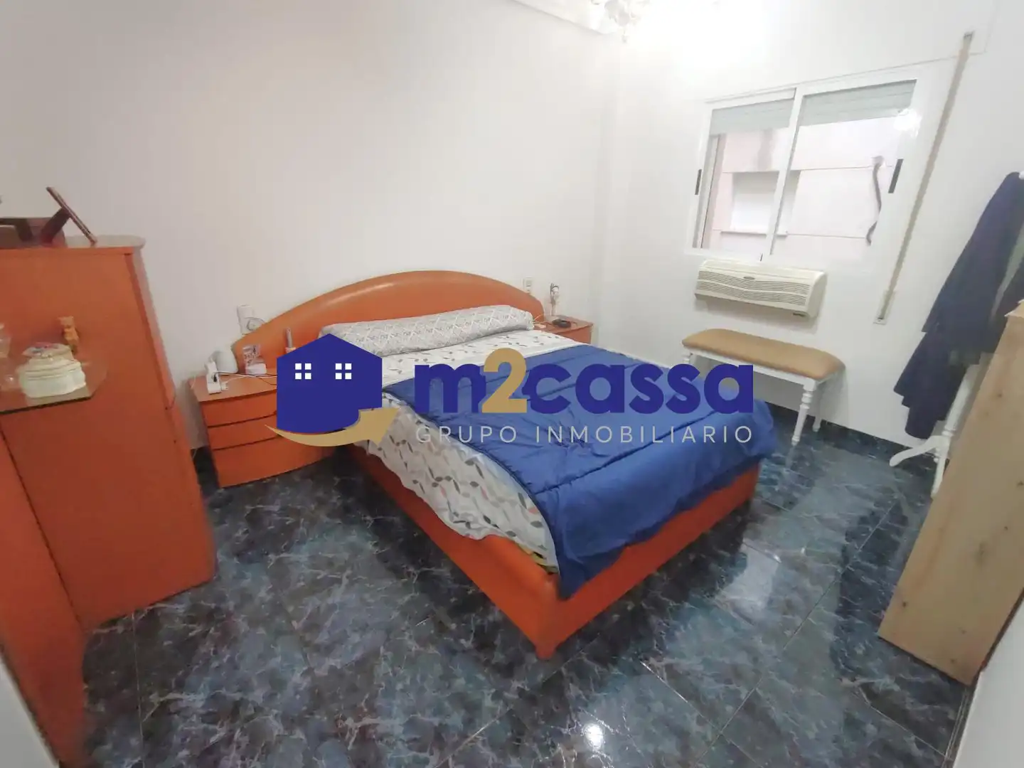 Bedroom of Flat for sale in Lorca  with Air Conditioner and Balcony