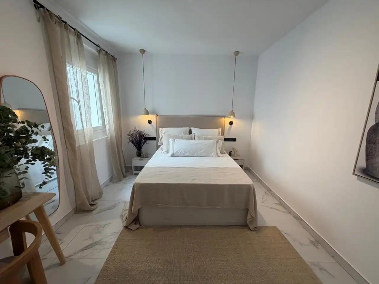 Bedroom of Flat for rent in Cádiz  with Air Conditioner, Furnished and Pets allowed