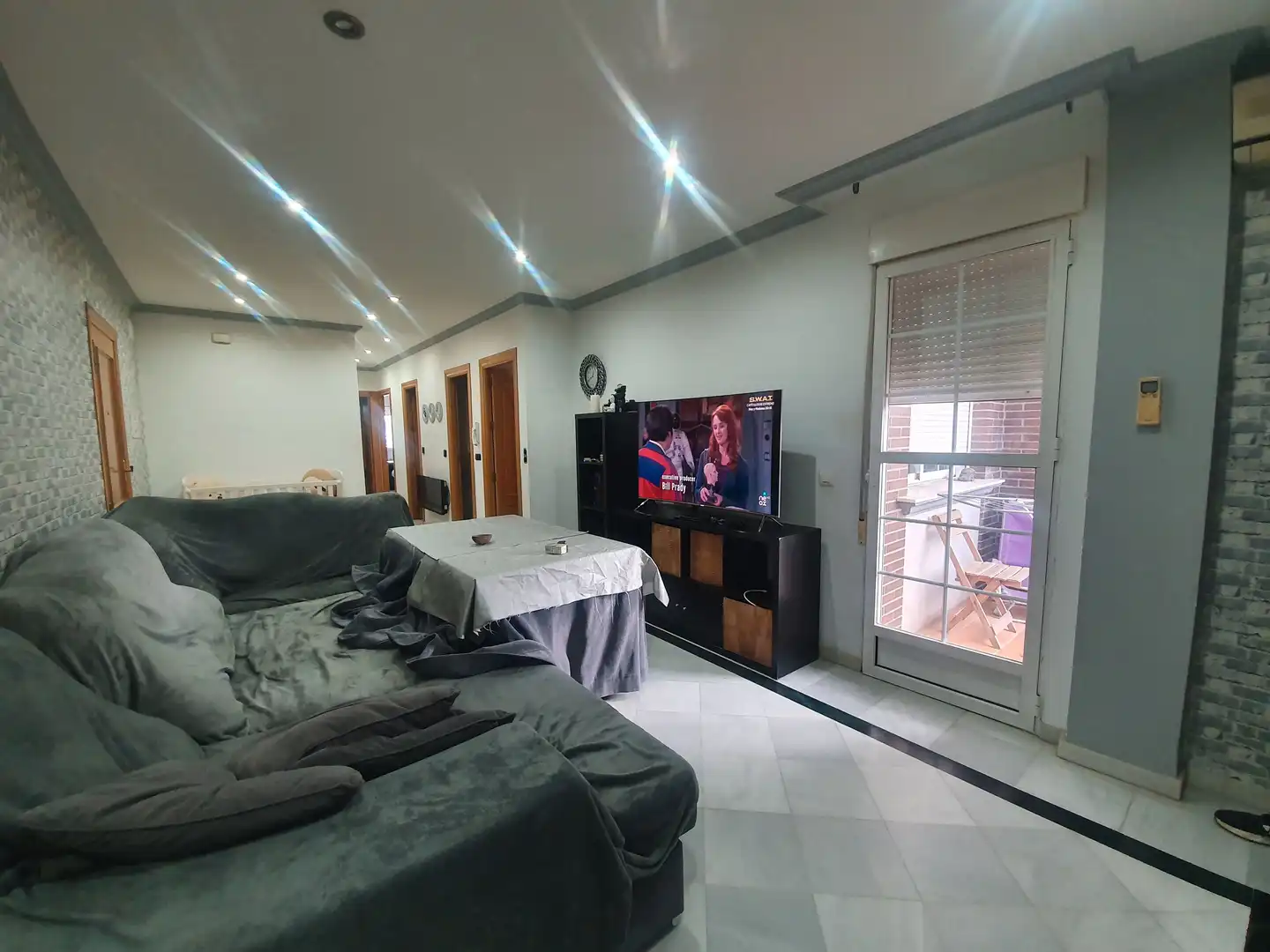 Wohnzimmer von Wohnung zum Verkauf in Guadix mit Terrasse, Möbliert und Balkon