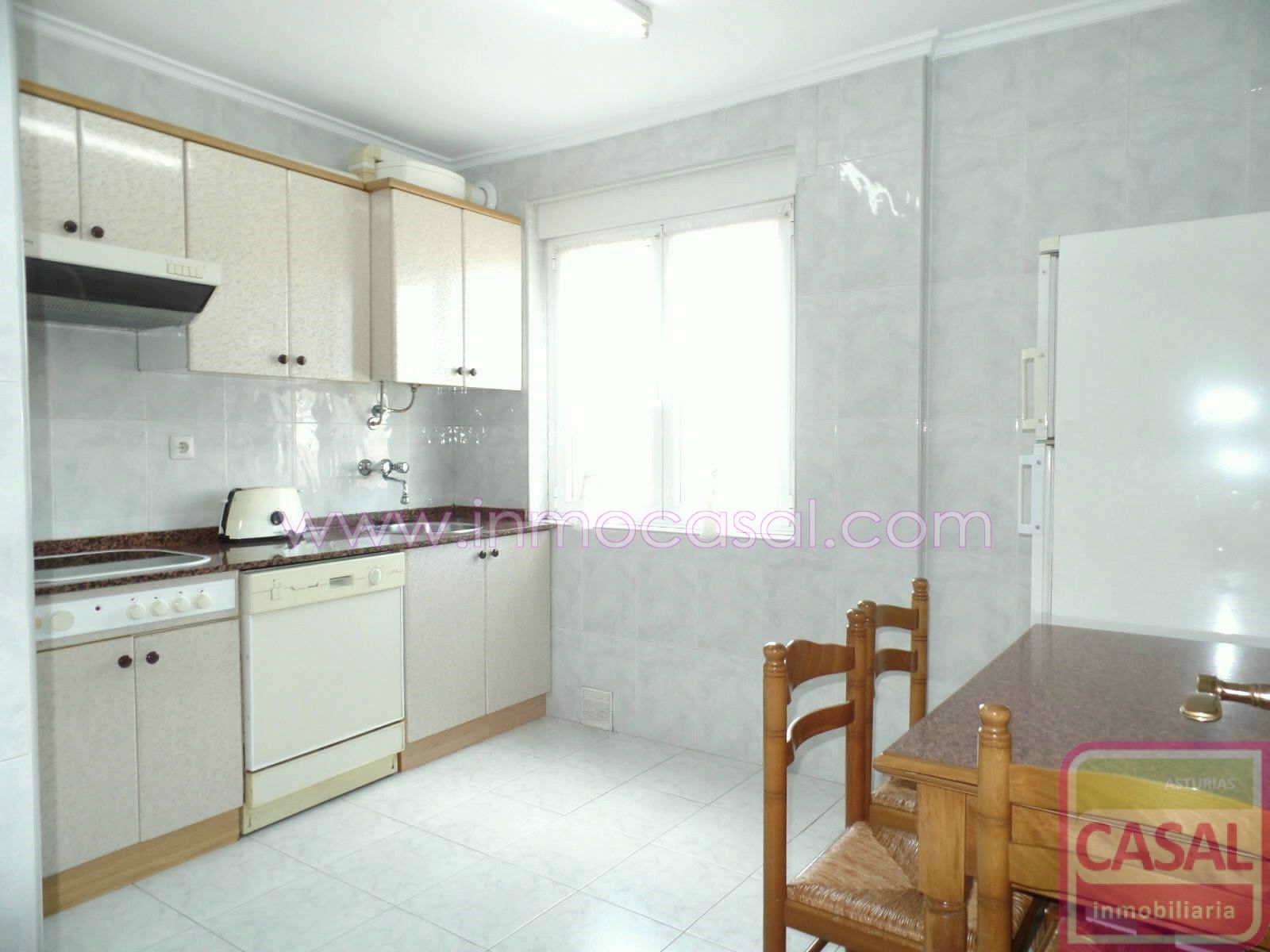 Kitchen of Flat to rent in Corvera de Asturias  with Furnished