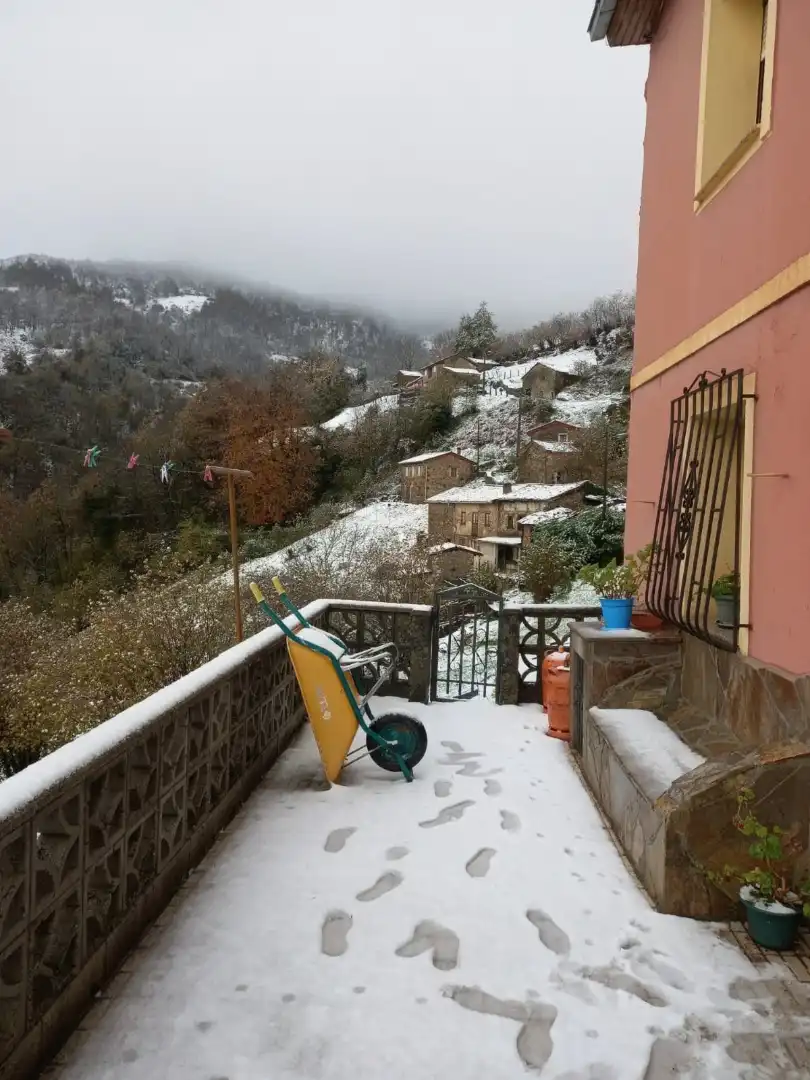 Terrasse von Einfamilien-Reihenhaus zum Verkauf in Langreo mit Heizung, Parkett und Terrasse
