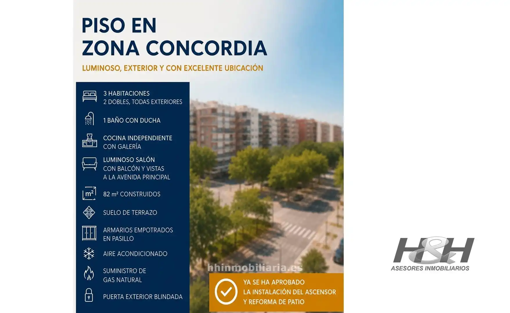 Vista exterior de Piso en venta en Burjassot con Aire acondicionado y Balcón