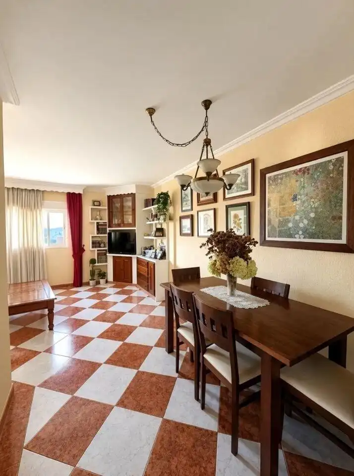 Dining room of Flat for sale in Málaga  with Furnished and Balcony