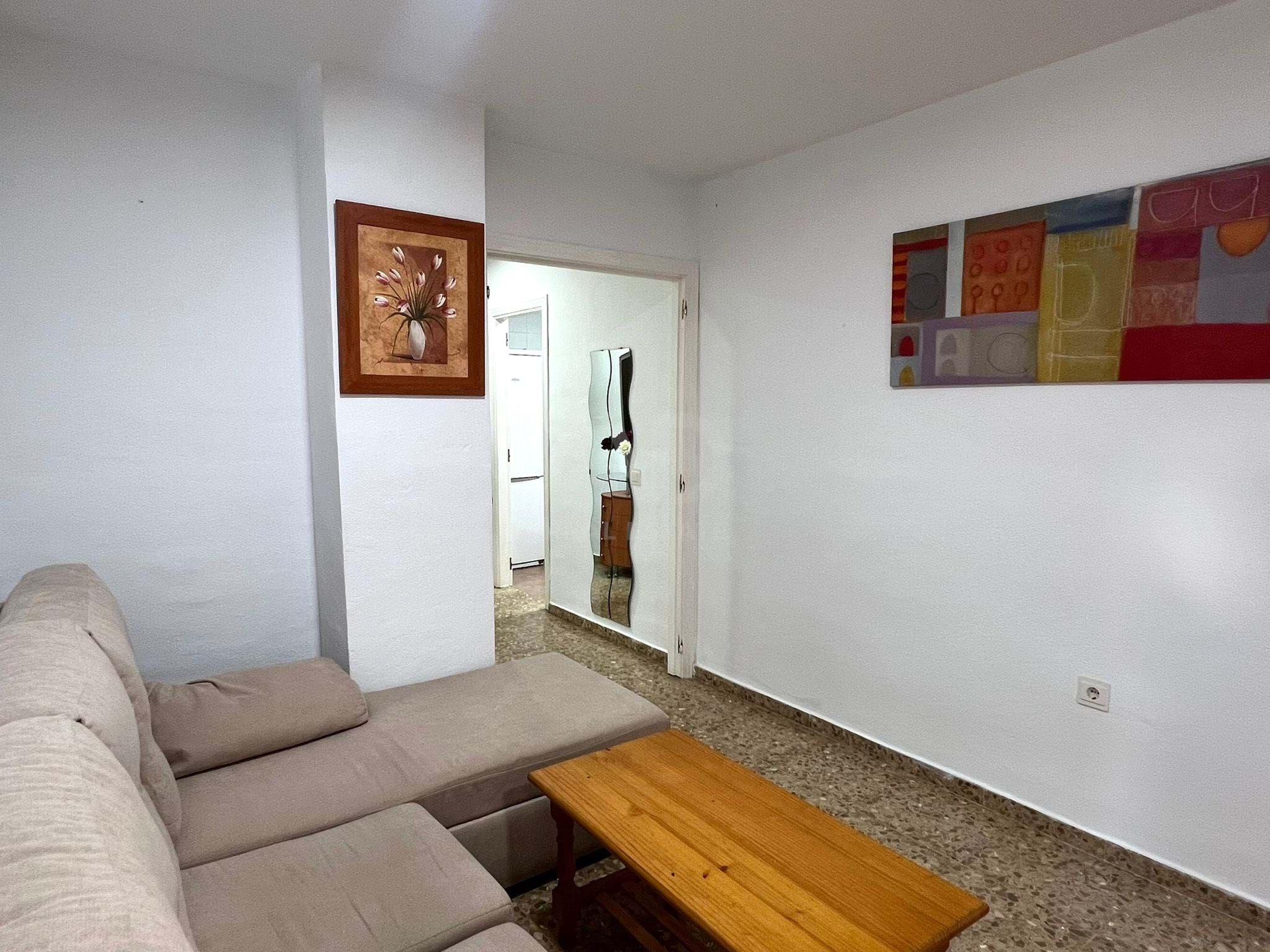 Living room of Flat for sale in Rincón de la Victoria  with Terrace and Swimming Pool