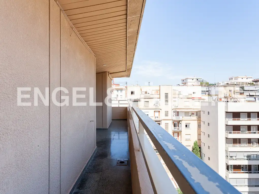 Balcony of Flat for rent in Valencia  with Air Conditioner, Heating and Terrace