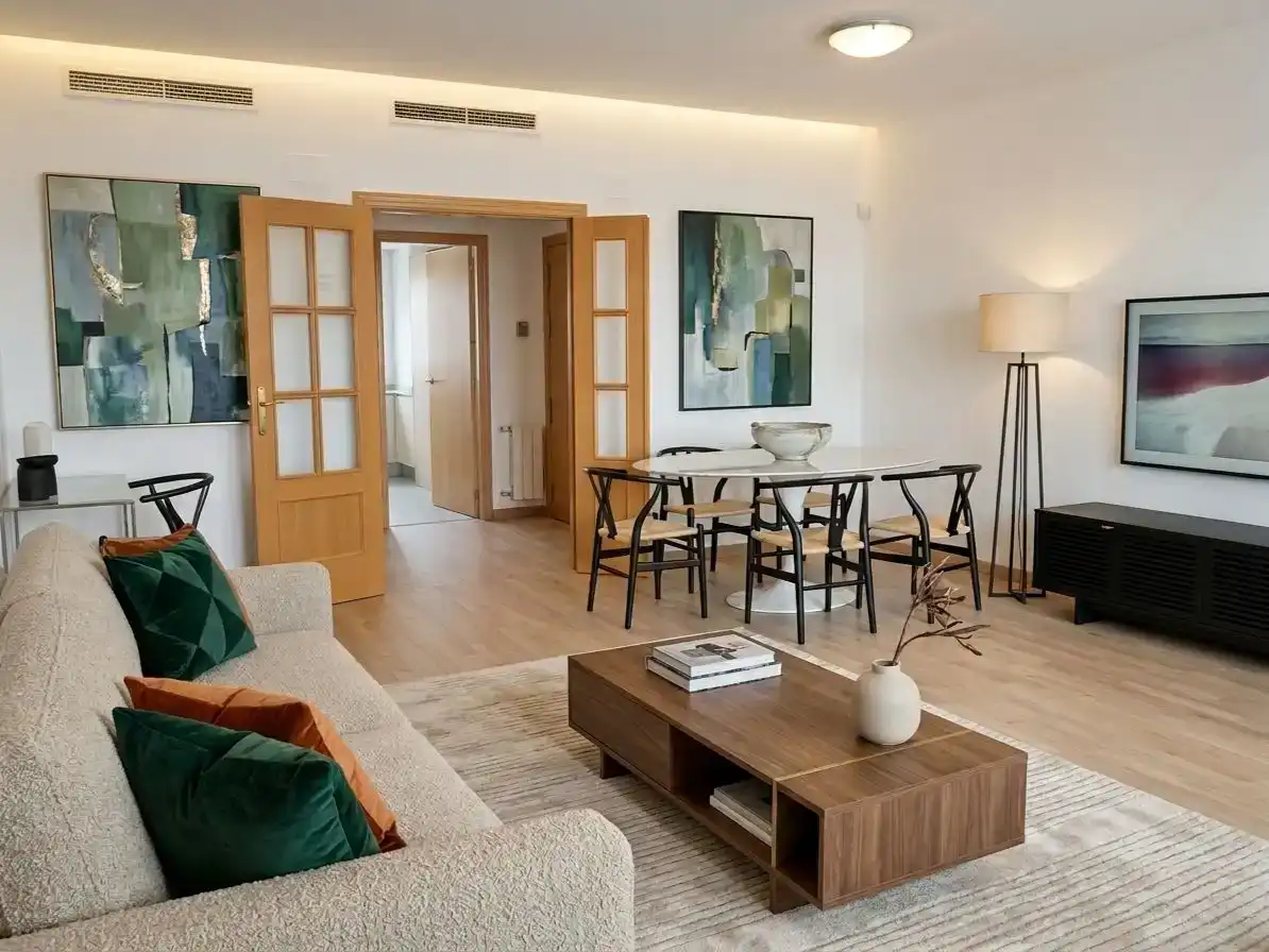 Sala d'estar de Pis en venda en  Valencia Capital amb Aire condicionat i Terrassa