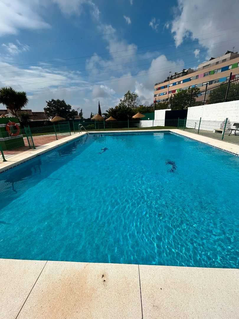 Swimming pool of Single-family semi-detached for sale in Málaga Capital  with Air Conditioner, Heating and Private garden