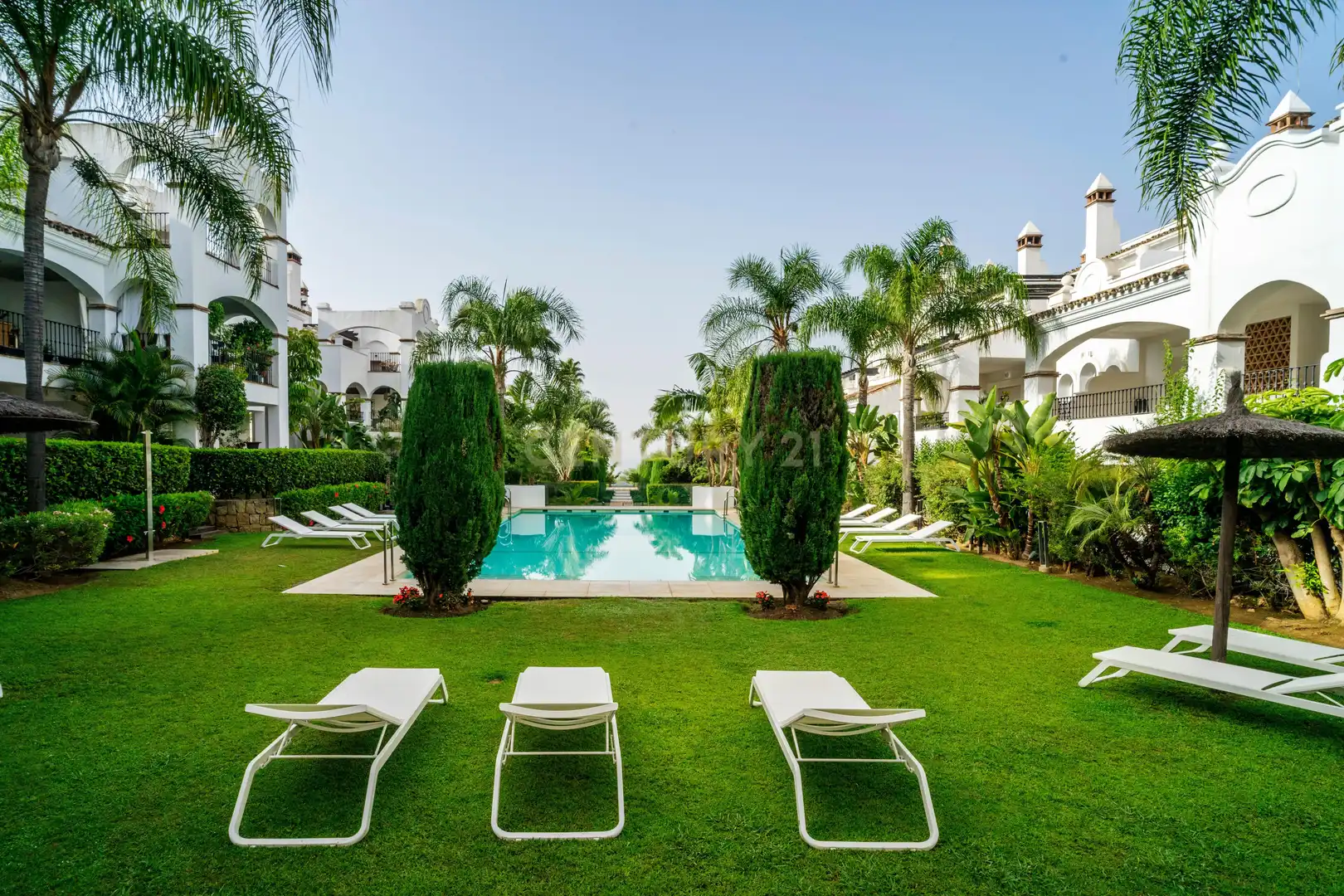 Garten von Wohnungen zum Verkauf in Marbella mit Klimaanlage, Privatgarten und Ofen