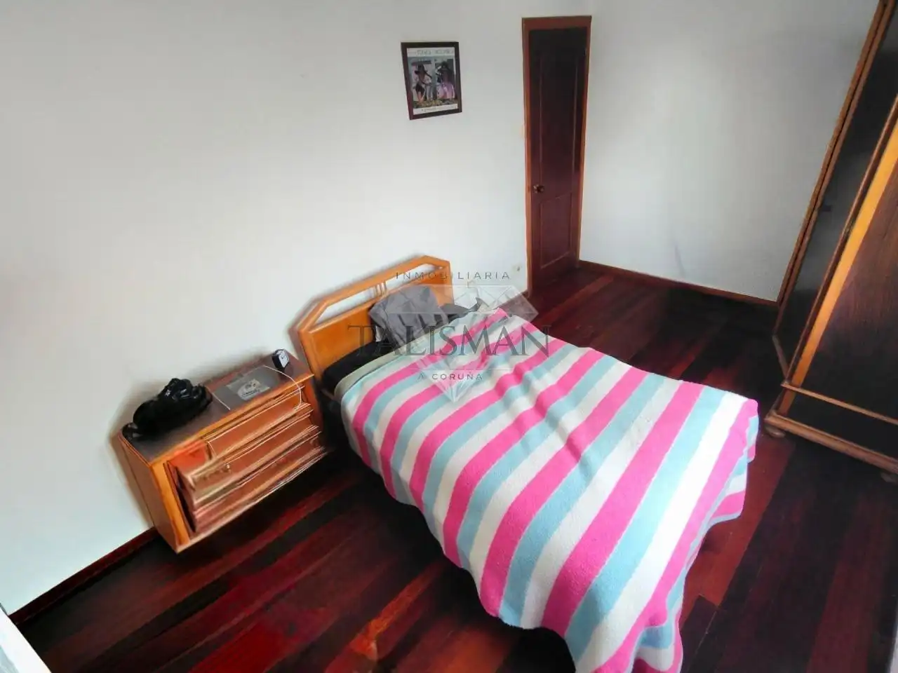 Bedroom of Flat for sale in Cariño  with Heating, Terrace and Furnished