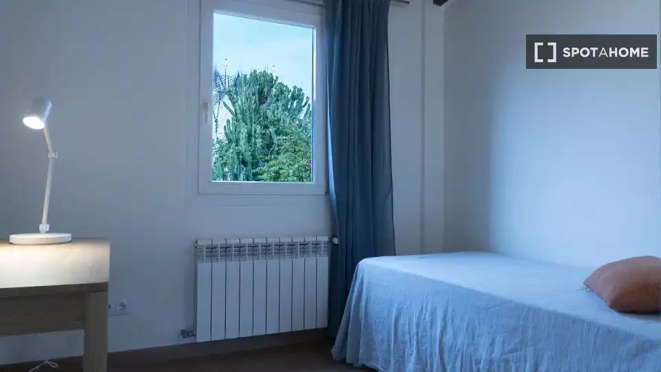 Schlafzimmer von Wohnungen zur untervermieten in  Palma de Mallorca mit Klimaanlage, Terrasse und Möbliert