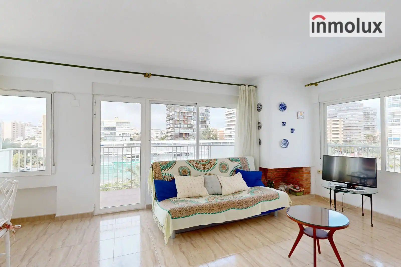Sala de estar de Piso en venta en Alicante / Alacant con Aire acondicionado, Calefacción y Terraza