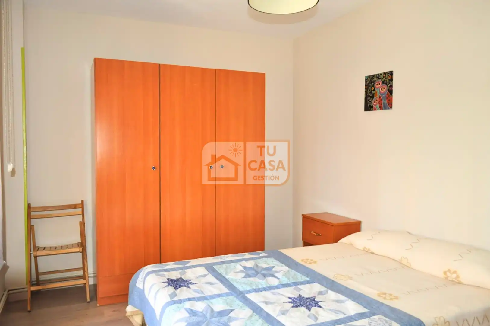 Schlafzimmer von Wohnung zur Miete in Cáceres mit Heizung, Parkett und Terrasse